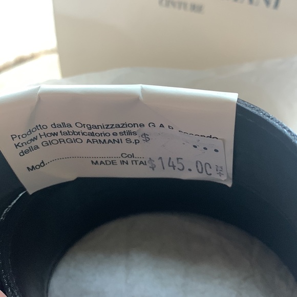 Giorgio Armani Cinture Black Belt - Picture 2 of 7